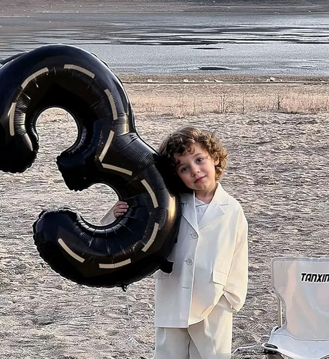 40 Inch Race Car Black Number Balloons Race Car Birthday Party Balloons Large Black Number 0 Balloons Boys 0th Birthday Party Race Car Theme Party Decorations Supplies（Digital 0）