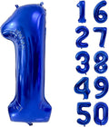 40 inch Navy Blue Number Balloon Dark Blue 1 Balloons Giant Foil Helium Balloons Blue Number 1 Balloon for 1st Birthday Party Decorations