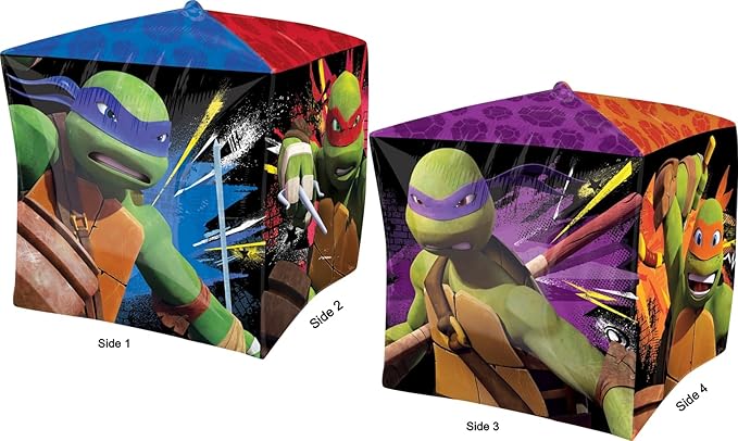 Anagram TMNT Birthday Party Supplies Pizza Foil Balloon Bouquet Decorations, BQ_4187