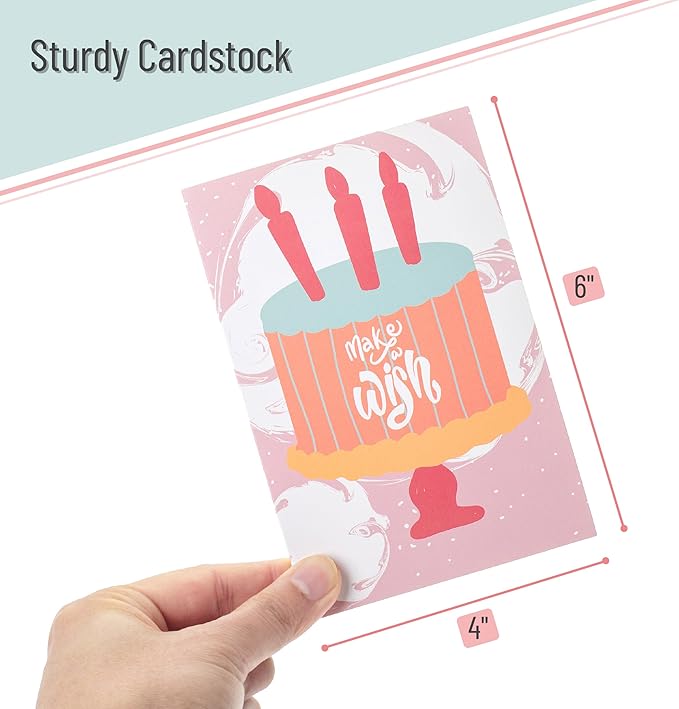 Mr. Pen Assorted Greeting Cards with Envelopes, 20 Pack - 4 x 6 Inches, Birthday and Greeting Card Pack, Box of Cards