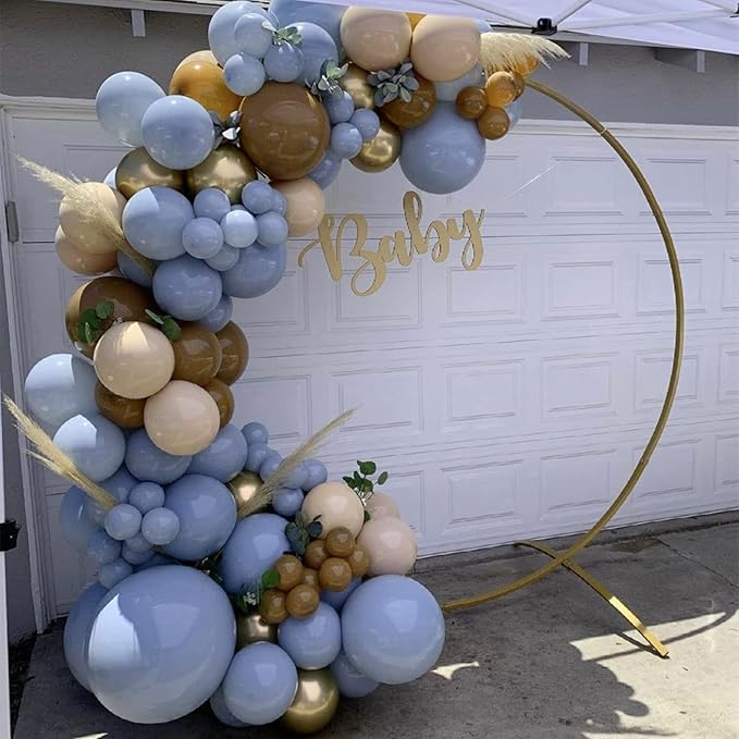 Retro Dusty Grayish Blue Balloons - Different Sizes 18, 12, 10, 5 inch Slate Blue, Periwinkle Latex Balloons for Birthdays, Wedding, Engagement and Gender Reveal