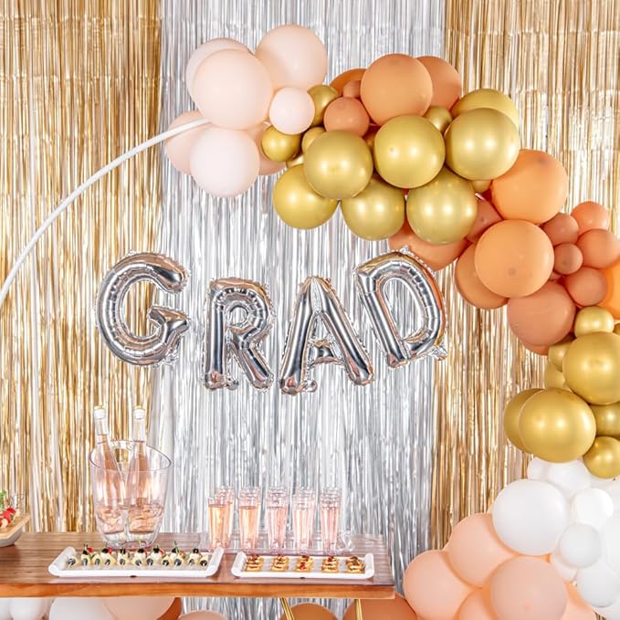 Restaurantware-Balloonify 16 Inch Letter Balloon, 1 Alphabet Party Balloon - Letter G, Self-Sealing, Silver Foil Mylar Finish, Hanging Loop, Decoration For Birthday, Wedding, Or Graduation