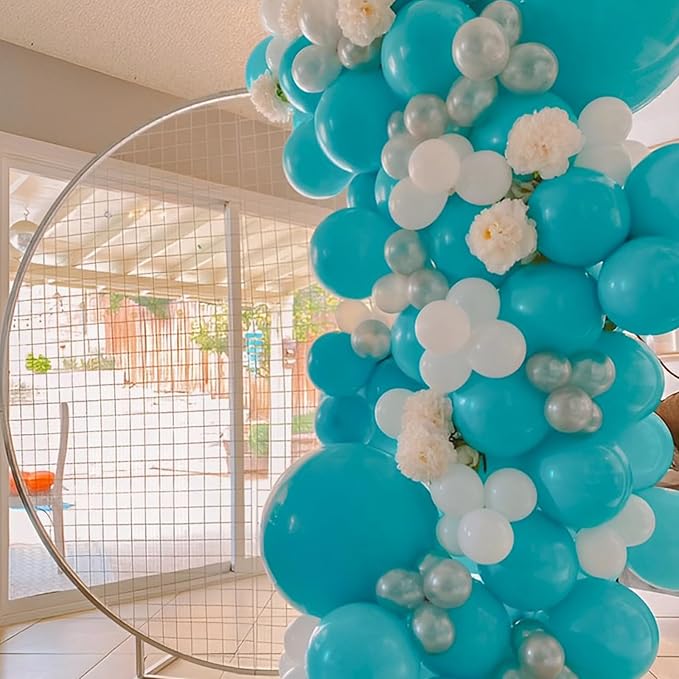 110pcs Teal Balloons 12inch Turquoise Latex Party Balloons for Graduation, Wedding, Birthday, Bridal Shower, Baby Shower, Anniversary Party Decorations