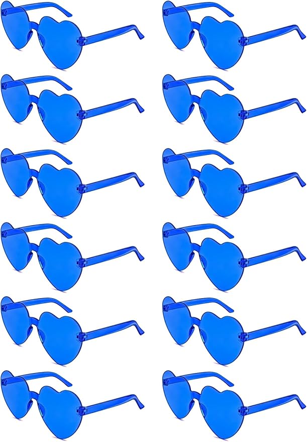 12/20Pcs Heart Shaped Sunglasses for Women, Party Favors Glasses for Wedding, Galentines, Valentines Decorations