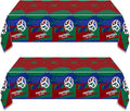 2Pcs Football Birtrhday Party Tablecloth |108 x 54 Inch| Soccer Disposable Rectangle Tablecover Party Supplies