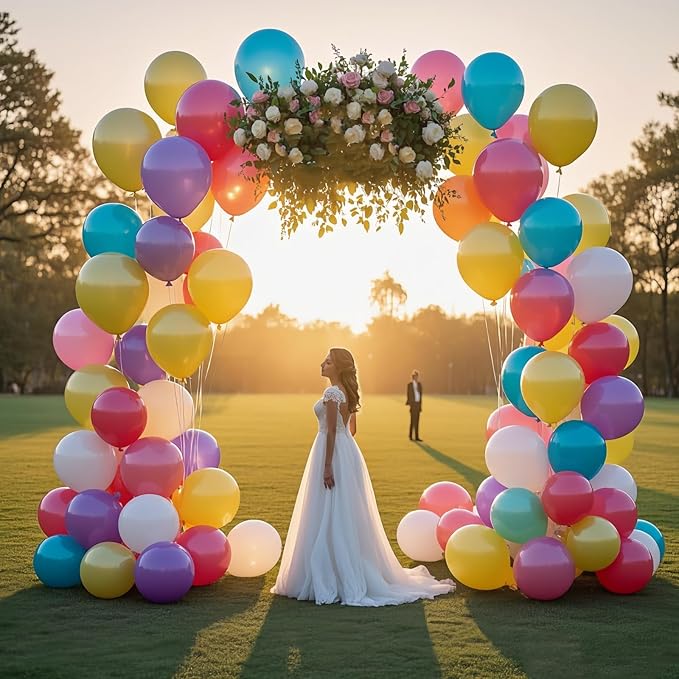 300 Pcs 12 Inch Balloons 15 Kinds Colors Latex Colorful Party Balloon Bulk for Various Party Events Decorations