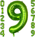 40 Inch Green Number Balloon 9, Large Number Foil Balloons Mylar for Girl Boy Birthday Party Celebration Decorations Supplies, Digital Balloons for Wedding Anniversary Events Decorations