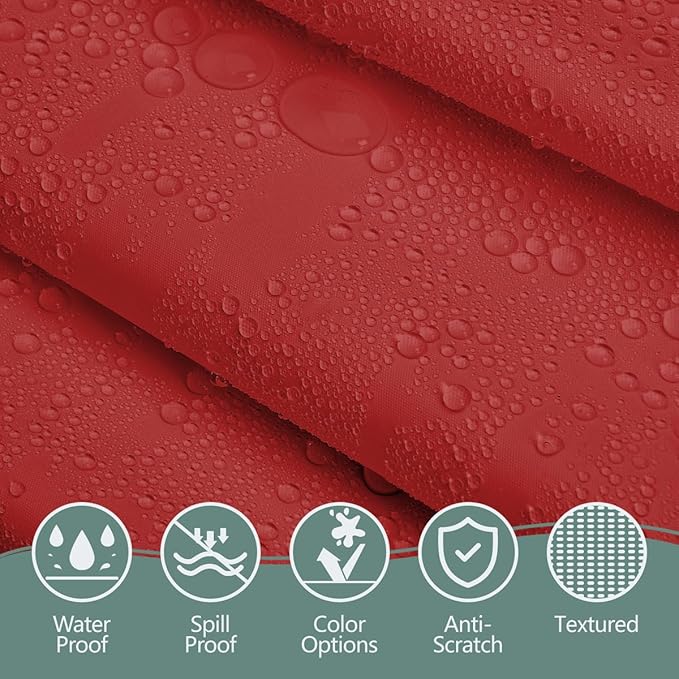 Disposable Plastic Tablecloth 54x108 Inch Rectangle - Red, 4 Pack Waterproof & Tear-Resistant Party Table Cover for Dining, Picnic, Crafts, Holiday Decor