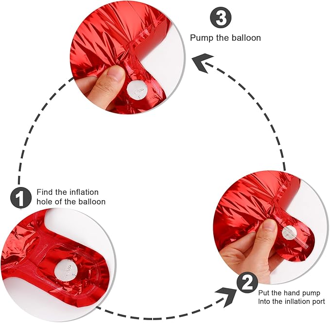 40 Inch Large Numbers Balloon, 4 Red Ballon for 4th 14 40 44 Birthday Party, Balloon 4 Number for Graduations Wedding Supplies