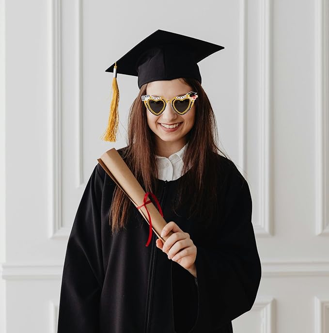 Class of 2026 Graduation Glassses Photo Props Grad Decor Accessories Sunglasses Party Favor Decorations