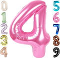 40 Inch Large Numbers Balloon, 4 Pink Ballon for 4th 14 40 44 Birthday Party, Balloon 4 Number for Graduations Wedding Supplies