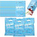 Qulkws 30 Pcs Happy Birthday Party Favor Bags Goodie Bags for Party Birthday Candy Bag Plastic Candy Favor Bag Loot GiftBags Return GiftBag for Baby Showers Birthdays Partys Decorations