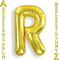 AULE 40 Inch Big Letter Balloon Gold R Large Foil Helium Alphabet Balloons A-Z for Birthday Anniversary Graduation New Year Party Decoration Supplies
