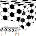 Tevxj 3 Pieces Soccer Party Tablecloths for Soccer Birthday Decorations Plastic Disposable Sports Ball Party Table Covers for Rectangle Tables Birthday Supplies Favors, 54 x 108 Inches
