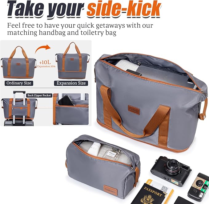 Cosbarn Luggage Sets 5 Piece Suitcases with Wheels, Suitcase Set ABS Hard Case Luggage with Lock Spinner Wheels Durable Travel Luggage