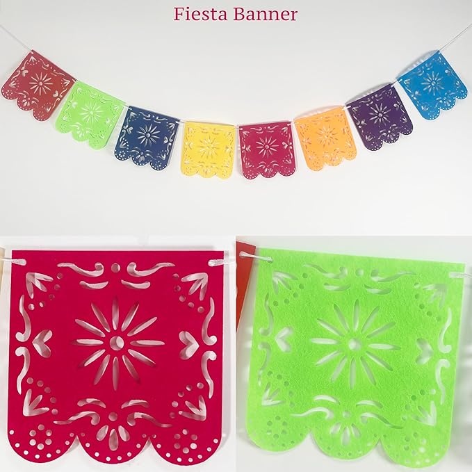 139Pcs Colorful Mexican Cinco De Mayo Balloon Kit With Mexicana Papel Picado Fiesta Banner for Día De Muertos, Loteria Taco Bout Baby Shower My First Birthday Party Decoración