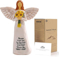 Thank You Gifts for Women,5.5'' Handmade Angel Figurine Sunflower Gifts for Women,Employee Appreciation Gift,Appreciation Gift for Teacher Coworkers Boss Lady