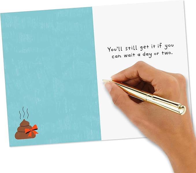 Hallmark Shoebox Funny Birthday Card (My Dog Ate Your Present)