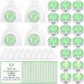 Treela 20 Sets Baby Shower Party Favors Green Tea Lights Candles with Organza Bag for Guests Cute Feet Shaped Burning Thank You Tags Return Gifts Keepsakes for Baby Shower Gender Reveal Party