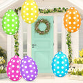 6 Pcs Easter Inflatables Eggs Outdoor Decorations Easter Inflatables Outdoor Decorations, Hanging Inflatables Holiday Party Decor Kit