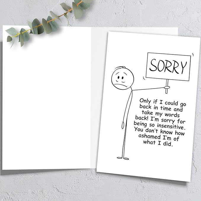 Apology Card for Him Her, I'm Sorry Gifts for Her, I'm Sorry Cards for Friends Family