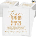 Kosiz 200 Pack Team Appreciation Napkins Gift Inspirational Employee Office Paper Napkins 3 Ply Disposable Papers for Coworkers Volunteer Thank You Party Dinner Decor, 4.5 x 4.5 Inch