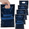 50Pcs Galaxy Star Party Favor Goodie Space Themed Star Decorations Party Supplies Gift Bag with Handles for Plastic Candy Bags for Boy Girl Kid Baby Shower