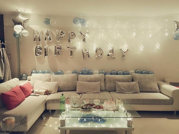 Glanzzeit 16 Inch Silver Foil Balloons Letters A to Z Numbers 0 to 9 for Prom Wedding Birthday Party Decor (Letter I)