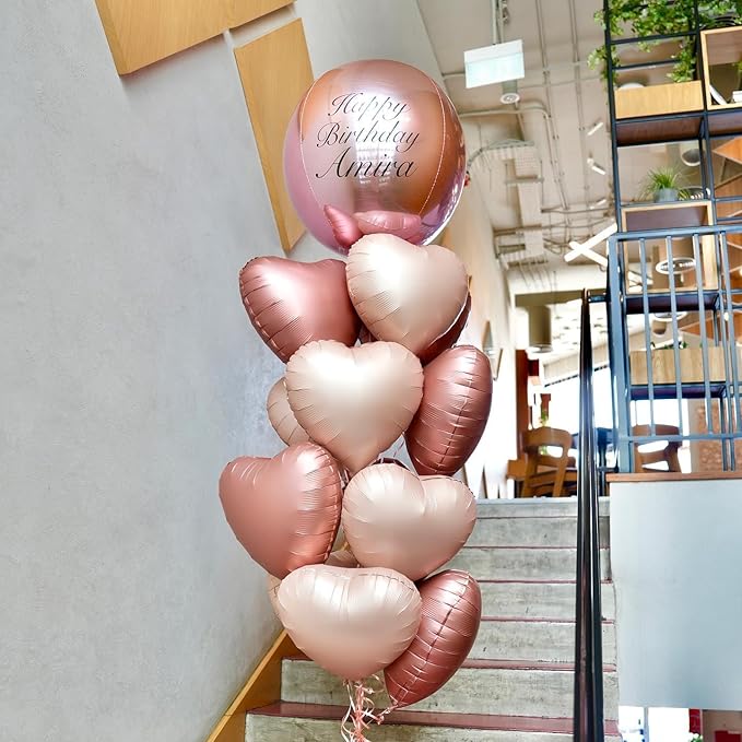 Retro Heart Shaped balloons Pack of 12,18 Inch Love Valentine Balloons Heart Romantic Balloons For Valentines Day Propose Marriage Wedding Bridal Shower Engagement Party Decorations