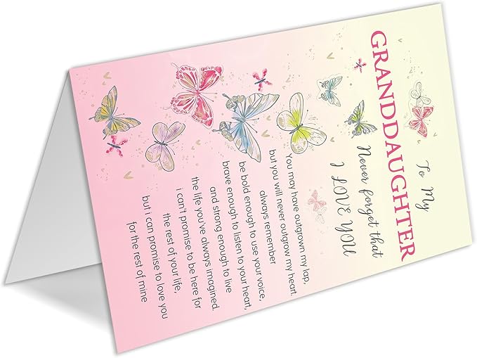 Granddaughter Birthday Card, Birthday Card Gift for Granddaughter