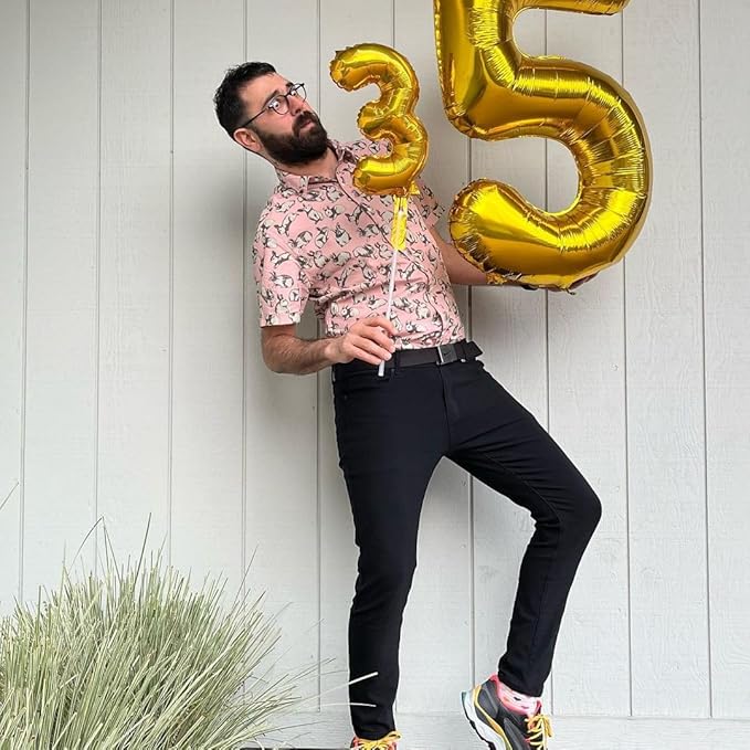 Gold Number 100 Balloon 40 inch, 100 Number Balloons, 100th Gold Birthday Decorations, 100 Year Old Women Men Golden Party Supplies