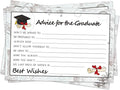 Graduation Wish & Advice Cards - 50PCs Graduate Party Supplies Advice Card for Class of 2026 Graduations Party, Graduation Favors Cardes for High School/College/Senior School