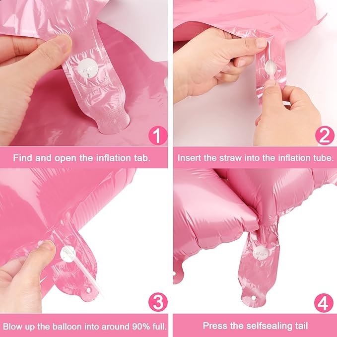 40 Inch Pink Number Balloon 0-9(Zero-Nine) with Crown, Big Size Happy Birthday Balloon, Foil Helium Big Number Balloon for Birthday Party,Wedding, Anniversary (PINK 8)