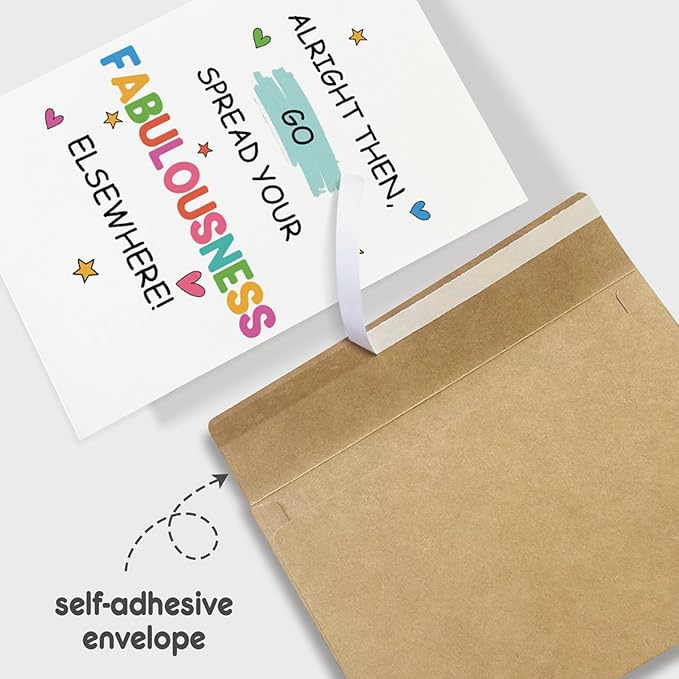 Funny Leaving Card for Coworker & Friend - Farewell & New Job Card for Women & Men