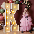 imprsv 4FT Marquee Letters Large Light Up Letters for Birthday Party Decor Wedding Decorations, Marquee K for Party Decoration, Large Signs Arch Kit Decorations
