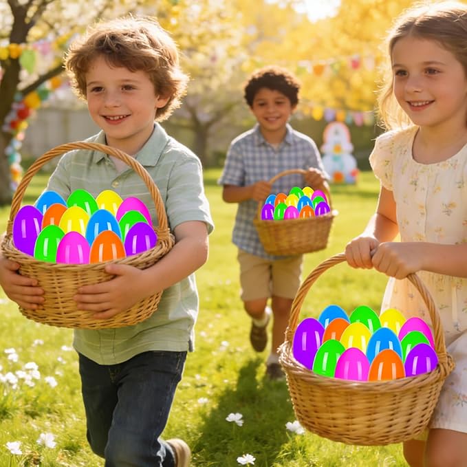 24 Pack Easter Egg Fillers with Metal Brain Teaser Puzzle Set Toys, Easter Eggs Hunts Filling Easter Basket Stuffers Stress Relief Toys Classroom Game for Kids Teens Boys Girls Easter Party Favor