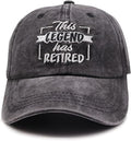 KKMKSHHG Funny Retirement Gifts for Men and Women, This Legend Has Retired Baseball Cap