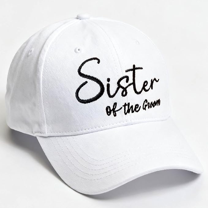 Adjustable Embroidered Hat for Bridal Shower Wedding Engagement Anniversary Honeymoon Newlyweds Couples Gifts
