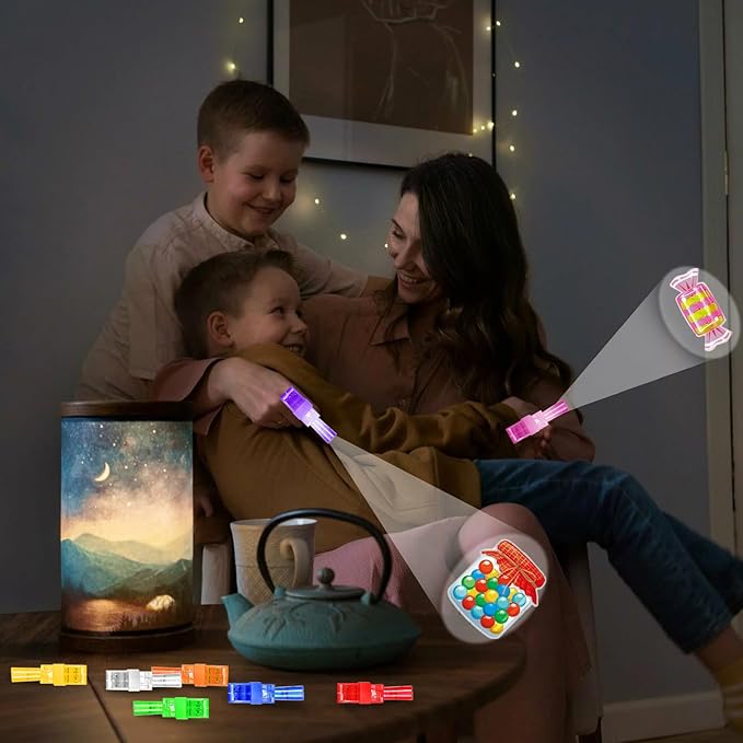 32PCS Candyland LED Finger Lights Candyland Party Favors for Kids Boys Girls Birthday Goodie Bags Stuffers Candyland Party Classroom Prizes Pinata Goodie Bag Stuffers Gifts
