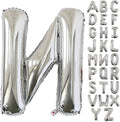 KALOR 40 Inch Silver Letter N Balloons Jumbo Foil Mylar Helium Big Balloons for Birthday Party Anniversary Baby Shower Supplies
