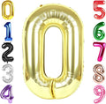 40 Inch Champagne Gold Number 0 Balloon, Giant Number 0 Balloons for 10th 20th 30th 40th Birthday Decorations, Party Supplies for Baby Boy Girl, Champagne Gold Party Decor