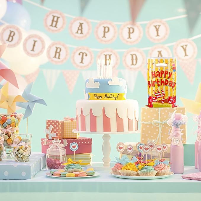 25 Pcs Kids Party Favors - Birthday Goodie Candy Bags, Bolsitas Bolsas para Dulces de Cumpleaos, Loot Bags