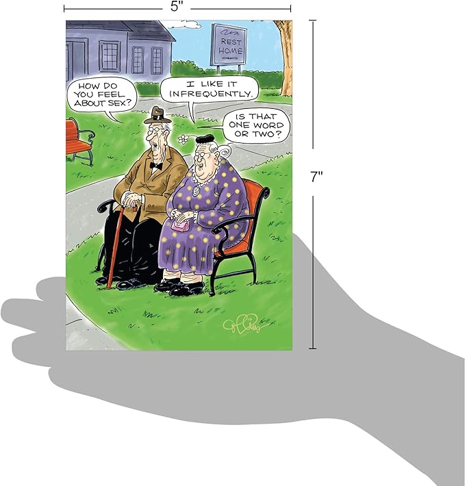 NobleWorks Infrequently Humorous Birthday Paper Card with Envelope 4406