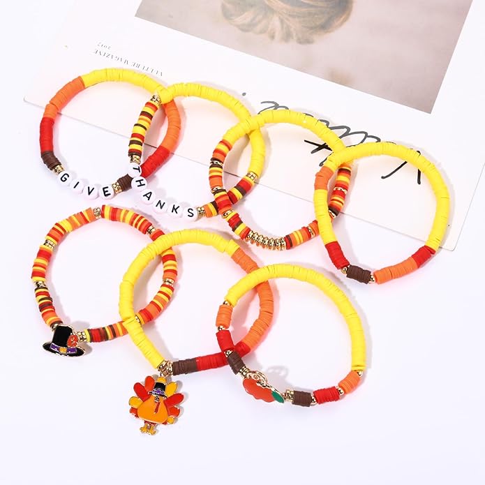 Surfer Heishi Bracelets for Women Stackable Rainbow Vinyl Disc Clay Beaded Stretch Bracelets Elastic Layering Friendship Bracelets Boho Summer Beach Jewelry