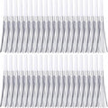 30 Pcs Gold Noise Makers, Metallic Fringed Noise Makers for New Year Party Favor Supplies, Silver White