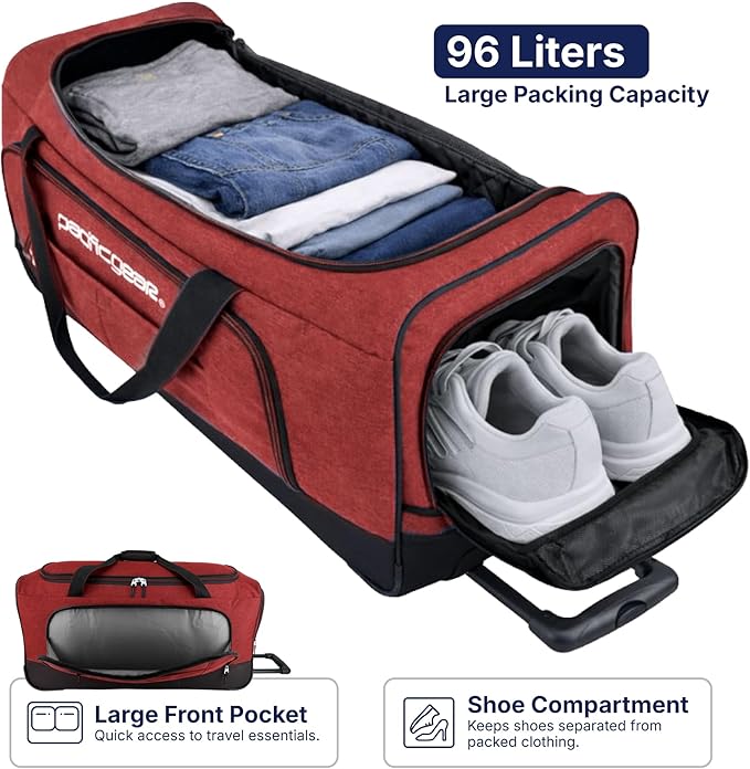 Pacific Gear Duffel Bag with Rolling Wheels