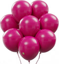 AFTERLOON® Biodegradable Balloons 24 pcs Fuchsia 12 Inch, Matte Color Thickened Extra Strong Latex Helium Float, Multicolor Colorful Bulk Color ballon baloon Globos Para Decoration De Fiestas Kids