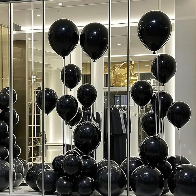 400 Pcs Black Balloons 12 Inch Bulk Latex Balloon for Birthdays Weddings Party Decorations