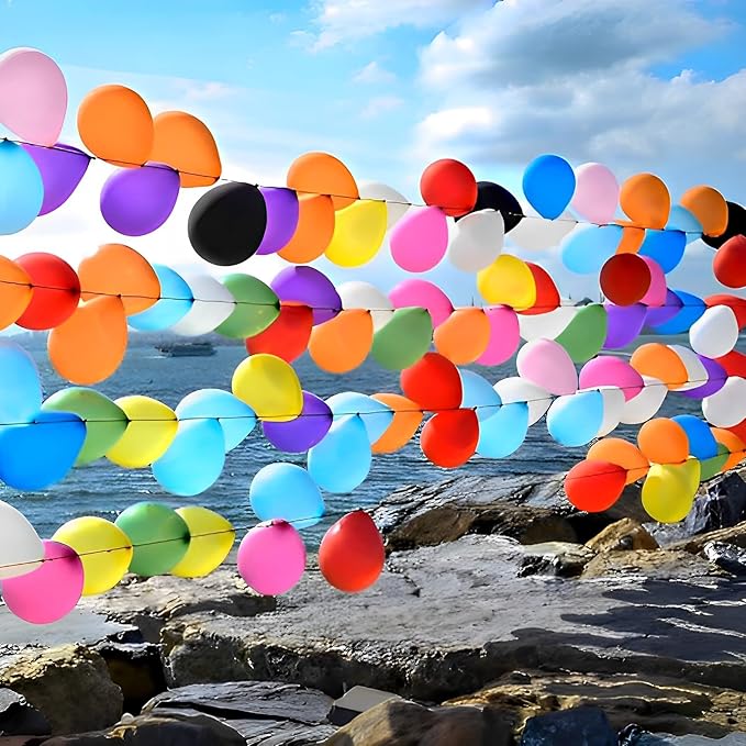 105pcs Colorful Balloons 12inch Rainbow Latex Balloons for Boys Girls Birthday Baby Shower Gender Reveal Wedding Decorations