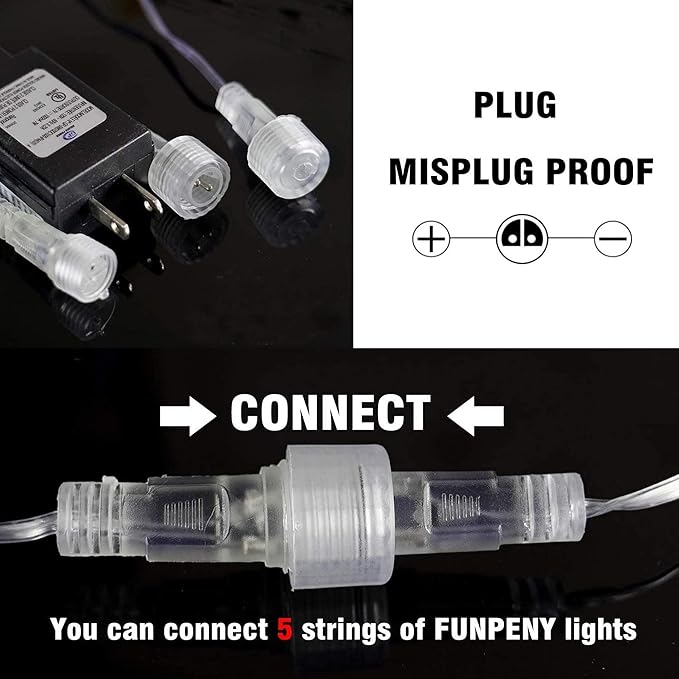 FUNPENY Meteor Shower Rain Lights, 288 LED Christmas Lights Icicle Snow Falling Halloween Light Outdoor Raindrop Light, 30cm 8 Tubes Xmas Tree Holiday Christmas Halloween Decoration, Blue